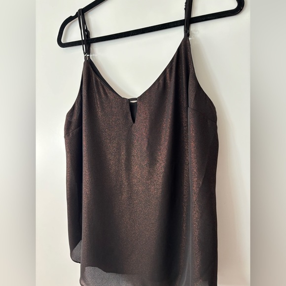 Dynamite Shimmer Chiffon Tank Top - Picture 2 of 5